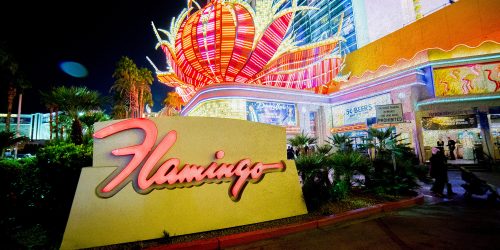 The neon flower outside the Flamingo casino has heralded good times for decades, except for some that never leave